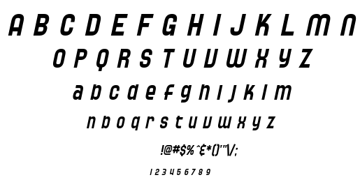 SF Speedwaystar font