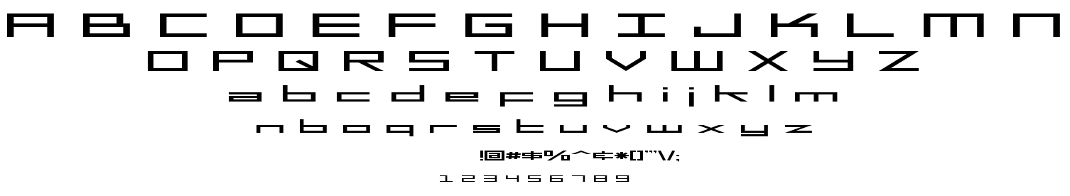 SF Square Head font