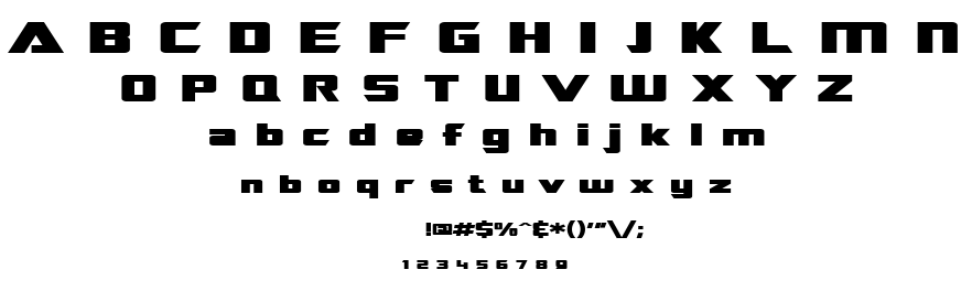 SF Transrobotics font