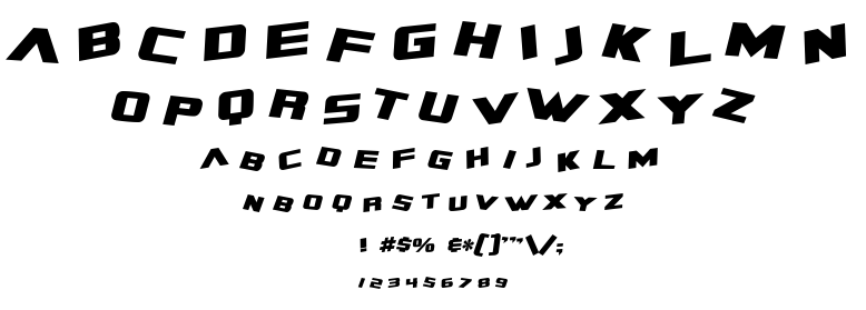 SF Zero Gravity font