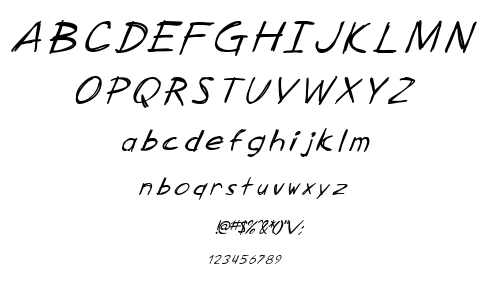 SF Zimmerman font
