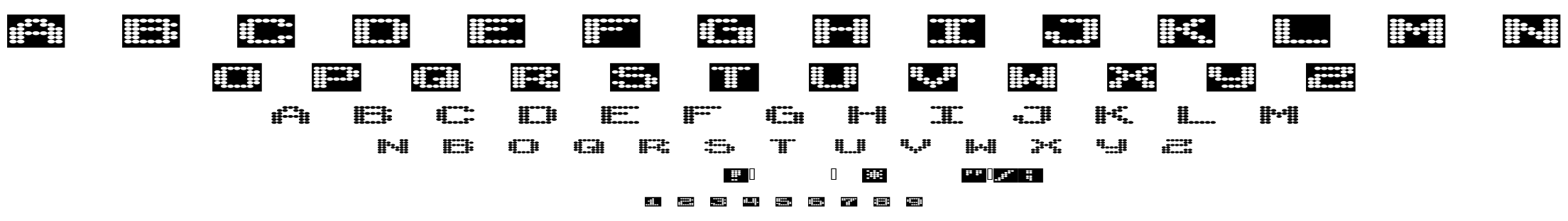 Synthetic Syncronism font