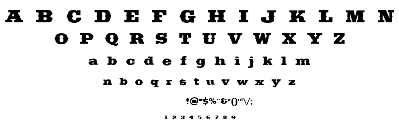 Saddlebag font