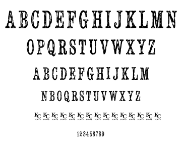 Serial Publication font