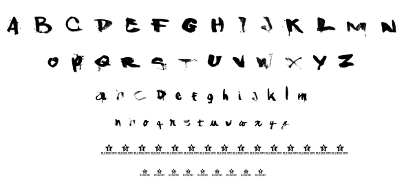 Shanked font