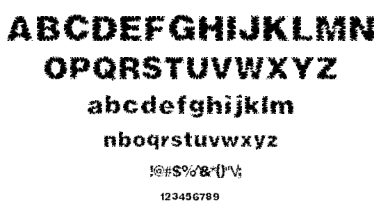 Shred Hard font