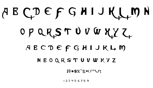 Skeksis font