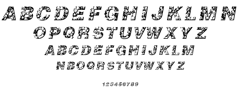 Skullvetica font