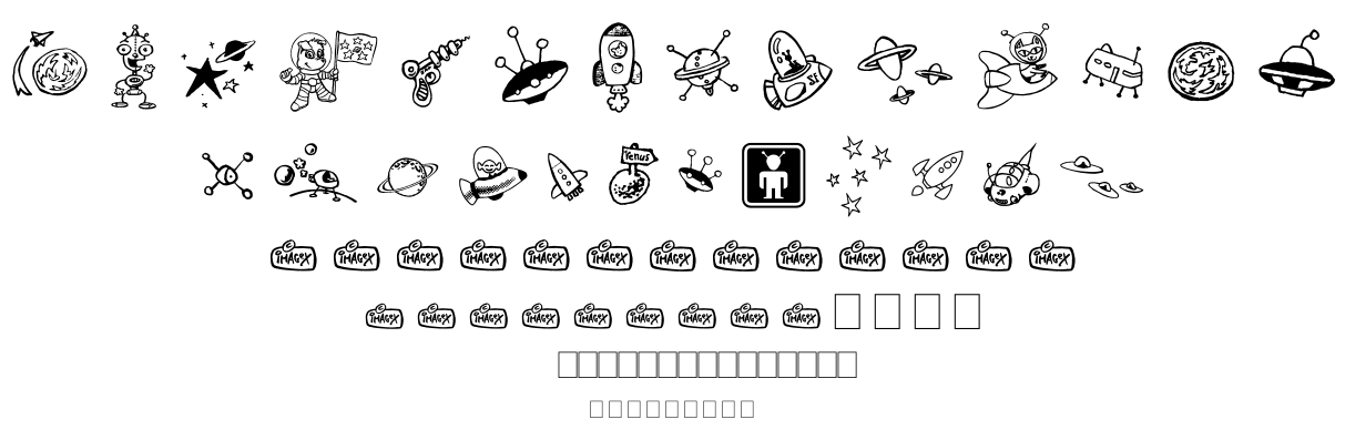 SPACE SHOP font