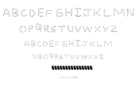 Spooky Stencil font