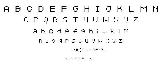 Squarodynamic font