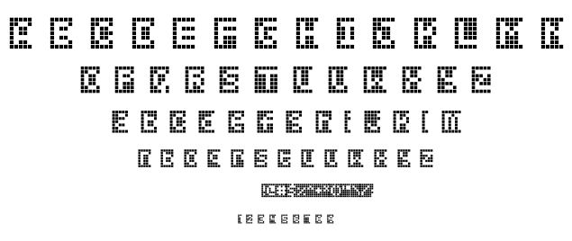 Squarodynamic font