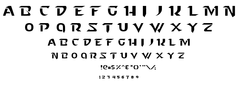 Starcraft font