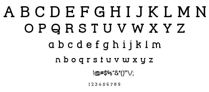 Street Corner Slab font