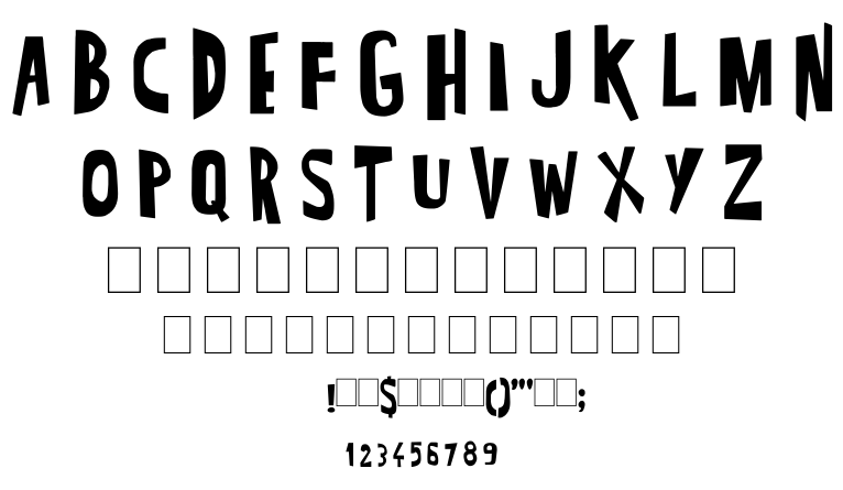 SUPER MODERN BLACK font
