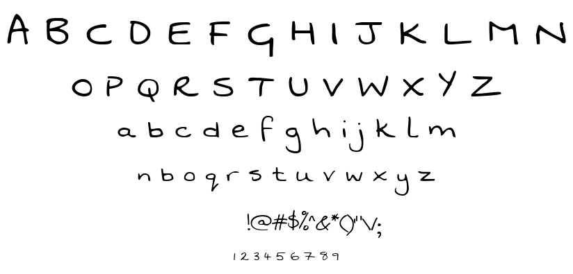 Swanky and Moo Moo font