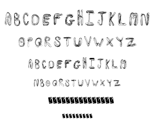 Swirl Insertion font