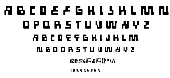 Tabletron font