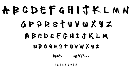 Thug font