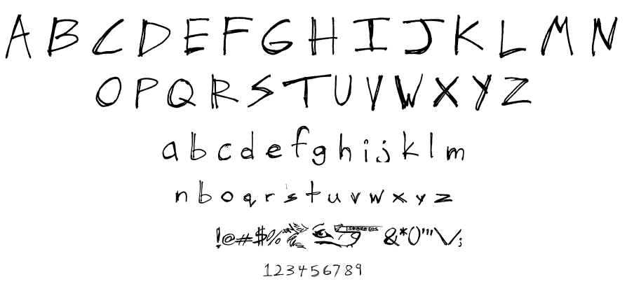 The Hand of Tes font