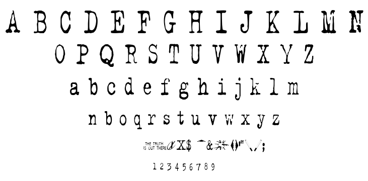The X-Files font