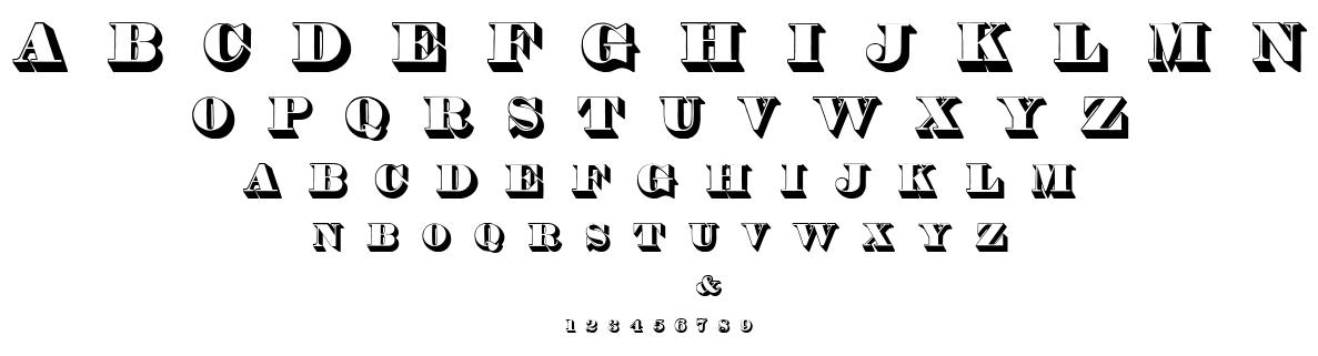 Thorne Shaded font