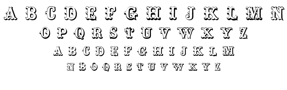 Toskanische Egyptienne Initialen font