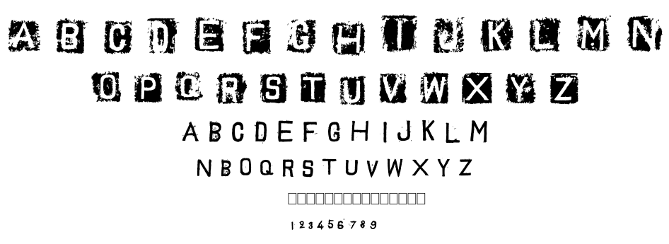 Trash Toys 02 font