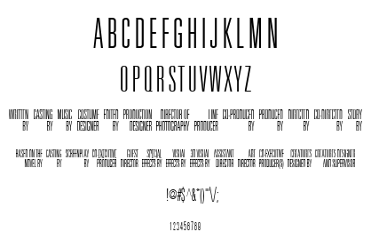 Universal Accreditation font