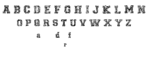 UNIVERSAL COLLEGE DRAFT font