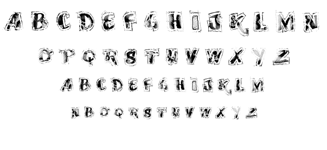 VTKS Scrubbled font