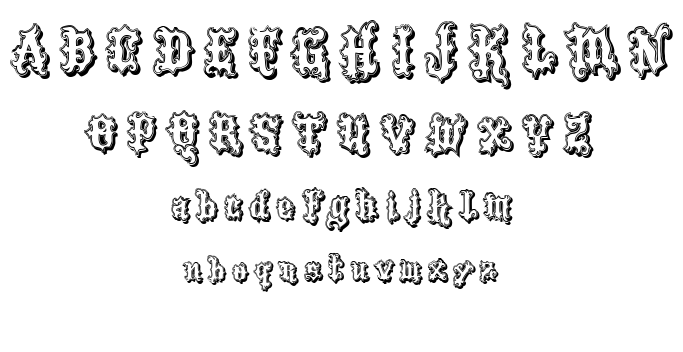 VTKS Tattoo font