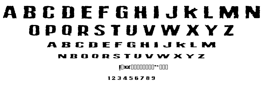 Vulgar Display Of Power font