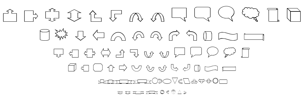 VariShapes font