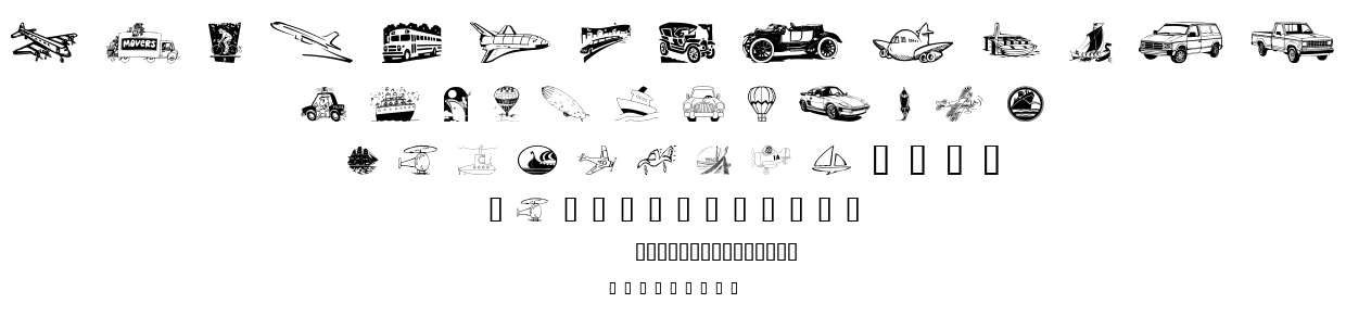 Vehicular font