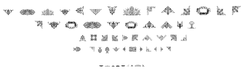 Victorian Free Ornaments font