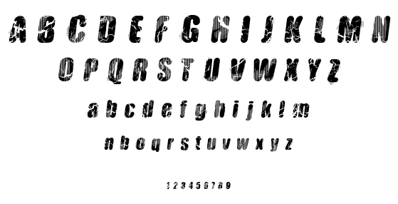 Vtks Hardness font