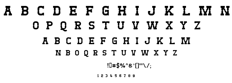 West Test font