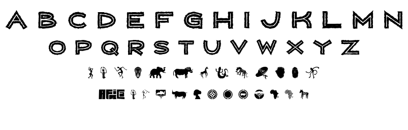 Wild Africa font
