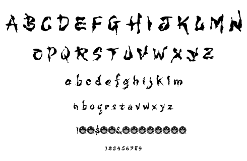 WILD3 Infected Hurt font