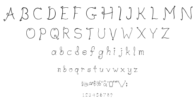 Waif font