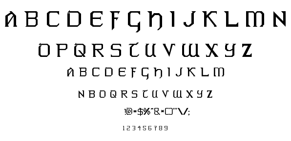 Warlords font