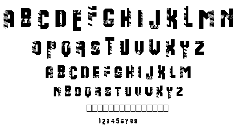 Warning font
