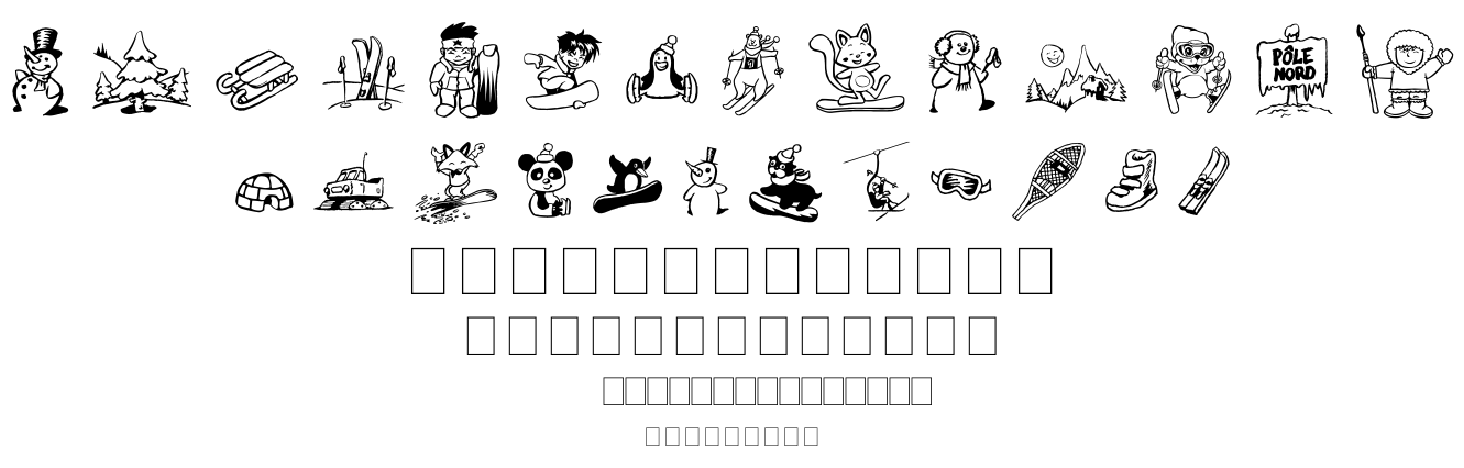 WINTER DAYS font