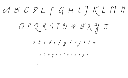 Wintered Debts font