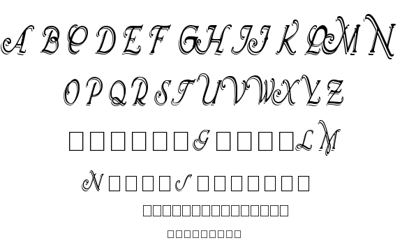 WRENN INITIALS font