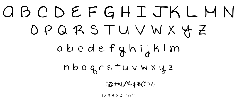 Written in the Stars font
