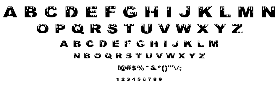 Yurine Overflow font