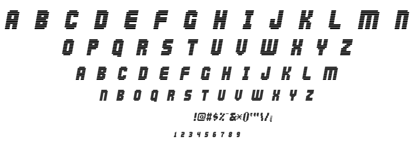 Abduction 2002 font