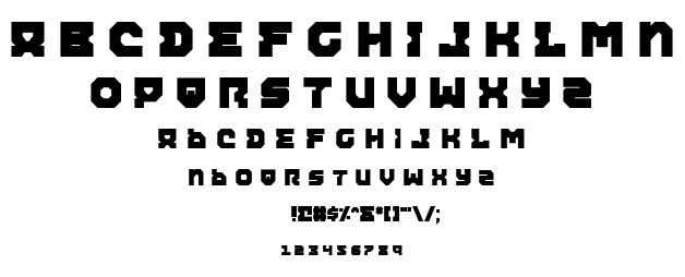 Airacobra font